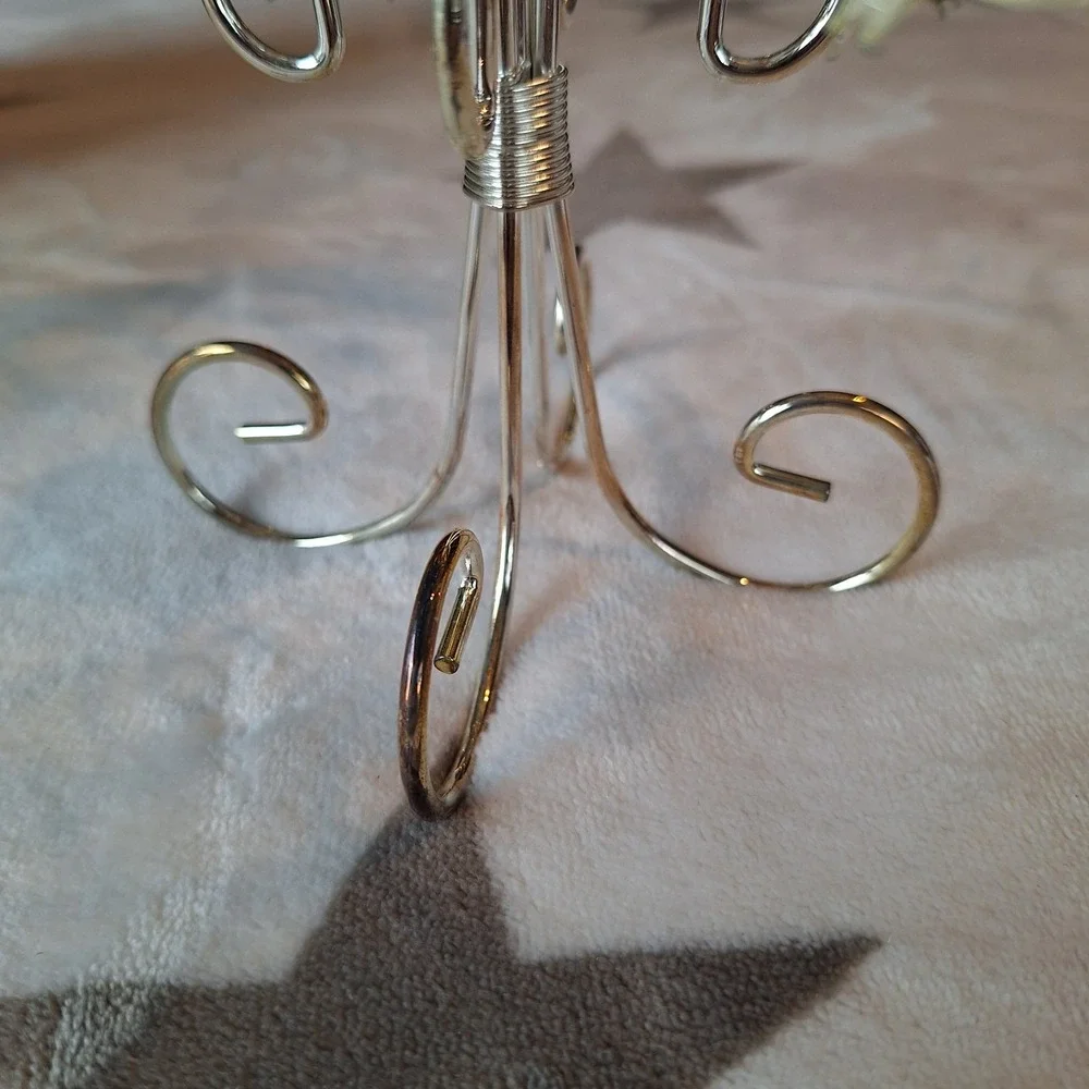 International Silver‎ Co. Santa SPIRAL Bobble Votive Tree Christmas Decor NOS